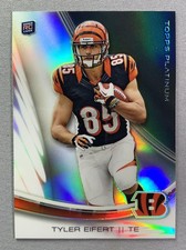 2013 Topps Platinum Rookie RC #137 Tyler Eifert Cincinnati Bengals Football Card. rookie card picture