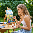 9 Pack Stretched Canvas for Painting, Blank Canvas Set (30X20 20X15 15X10Cm), Ac