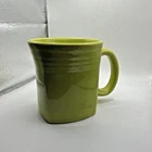 Fiesta Ware Square Mug Large C Handle 14oz Heavy HLC USA Lead Free Lemongrass