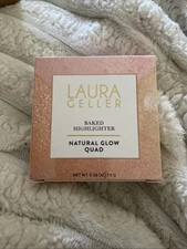 Laura Geller Baked Highlighter Natural Glow Quad French Vanilla Quad 0.26oz/7.5g