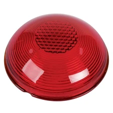 Tail Light Lens, Red Glass, Fits Pontiac 1950