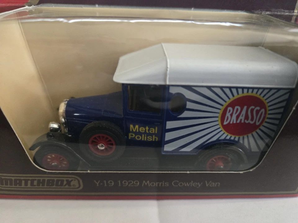 MATCHBOX MODELS OF YESTERYEAR Y19 BLUE 1929 MORRIS COWLEY BRASSO VAN 1/39 NIB - Image 3 of 4