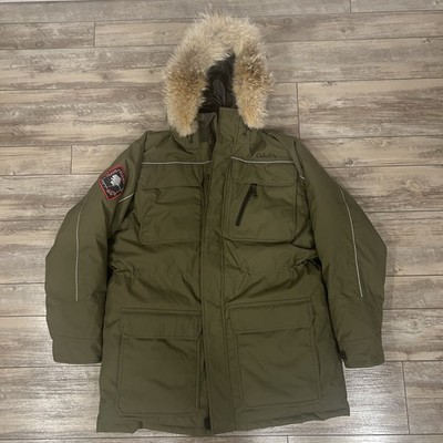 Cabela's Trans Alaska Elite Goose Down Fill Insulated Jacket Green Size Large