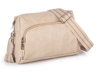 Jennifer Jones Damentasche UmhäNgetasche Schultertasche Beige Breiter Gurt