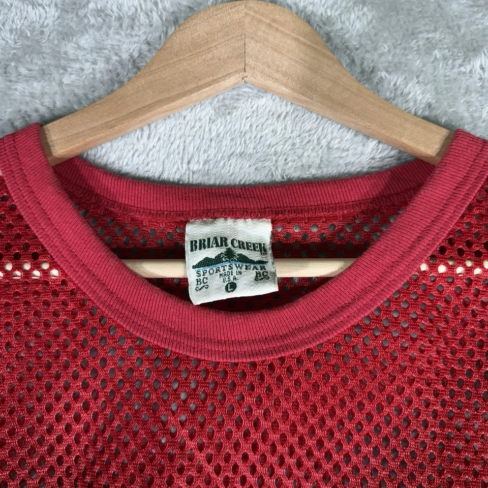 Camiseta de Colección Ohio State Buckeyes Malla Talla L Roja Años 90 Recortada NCAA Fútbol EE. UU. Foto 3 de 4