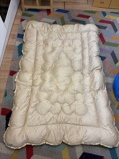 Vintage Down Filled Embro Eiderdown Throw Blanket Bedspread
