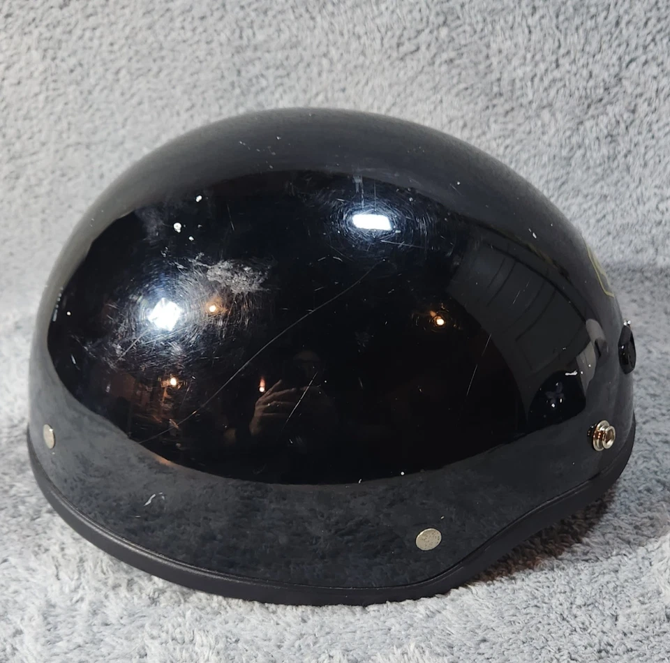 Shoei DOT Half Helmet Black XL 61-62cm Vintage Style Motorcycle Helmet - Image 4 of 4