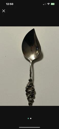 Reed & Barton Sterling Silver Harlequin Dogwood Flower 6" Jelly Spoon 28.8 Grams