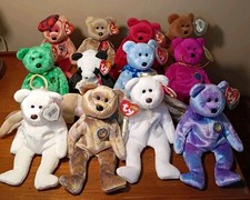 12 ty Beanie Babies Bear Collection Lot Mixed 4th-11th Generation w/ Tags Teddy