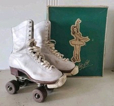 Hyde Betty Lytle Roller Skates Womens Sz 3 Narrow White Leather Chicago W Box