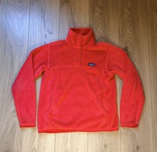 Women’s Patagonia Re-Tool Snap-T Fleece Pullover Small Red 11893