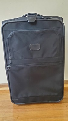 Tumi Classic Black Ballistic Nylon 21  Upright Wheeled Carry On Suitcase #2265D3