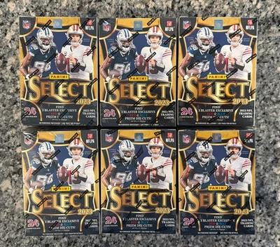 2023 Panini Select Football Factory Sealed Blaster Box Lot of 6