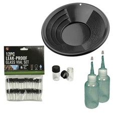 Sluice Monkey 12" Black Gold pan panning kit.