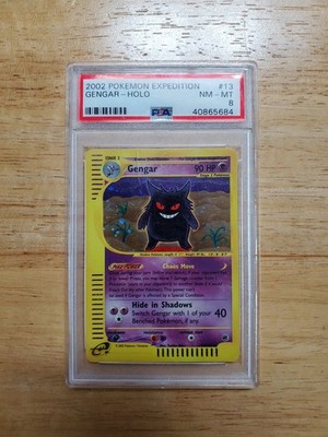 世界で2枚 2002 PSA 8 レトロエネルギー 珍ポケモンカード ポケカe Pokemon PSA 8 NM-MINT 2002 Gengar 13/165 Expedition Holo Rare Card