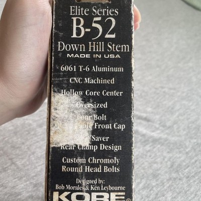 KORE ELITE B-52 Bike Stem 70mm Black MTB Vintage Bicycle