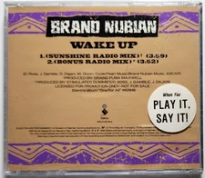 Brand Nubian - Wake Up Promo CD Single 1990 Mixes Sadat X Grand Puba Lord Jamar