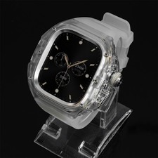 Transparent Case Silicone Strap For Apple Watch Band Ultra 3/2/1 49mm Mod Kit