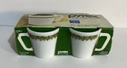 Vintage Set of 4 Pyrex 9oz Mug 1410 Spring Blossom Green New in Box