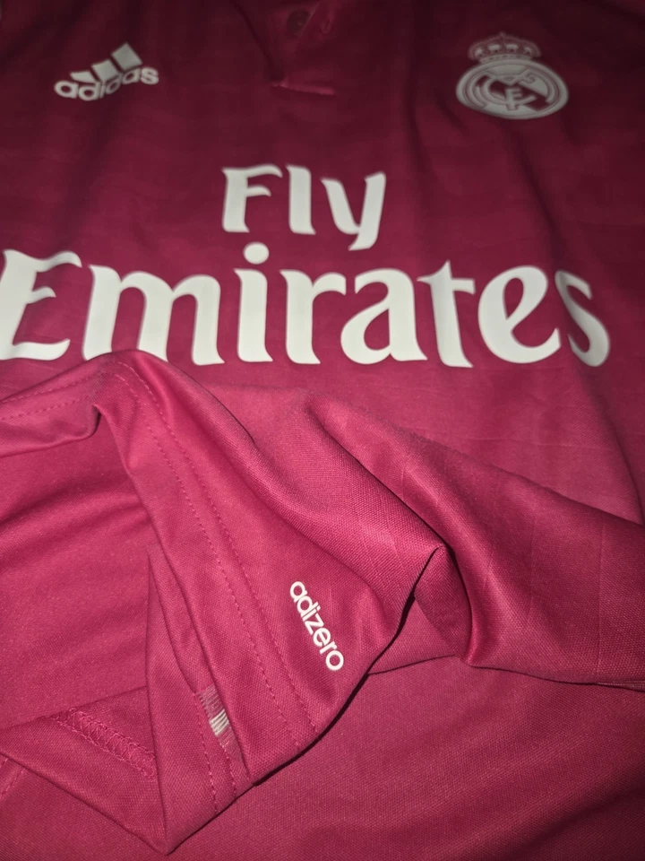 MATCH ISSUED 2014/15 Real Madrid Benzema #9 Adizero Player Version Jersey Sz 10 - Image 2 of 4