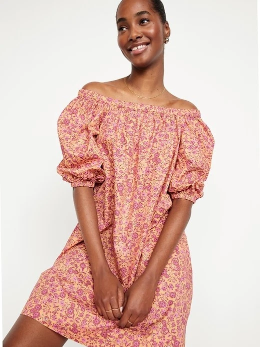 wrap off the shoulder dress Xscape Plus Size Off-The-Shoulder A-Line Gown - Navy