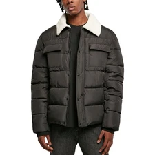 Urban Classics - Sherpa Collar Padded Shirt Jacket