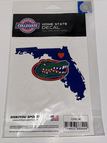 University of Florida Gators 5 Inch Sticker Decal, Home State Design, Flat NEW - Picture 2 of 9
