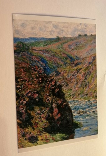 Vintage Monet c. 1889 Valley of Creuse SE Oil Canvas Collectable Photo (detail) - Picture 2 of 9