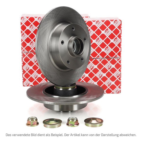febi Bremsscheiben Ø 260Mm + Radlager Satz FüR Renault Clio IV Hinten 432006506R-image