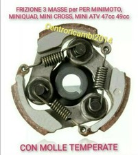 FRIZIONE 3 MASSE  MINIMOTO MINICROSS MINIQUAD ATV GIRANTE  CON MOLLE TEMPERATE 
