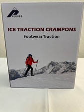 Ice Traction Crampons For Shoes Boots Unisex Size L NEW -Pecube