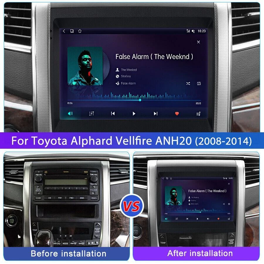 Android Auto For Toyota Alphard AH20 Wireless CarPlay Radio QLED Head Unit MOST - Image 4 of 4