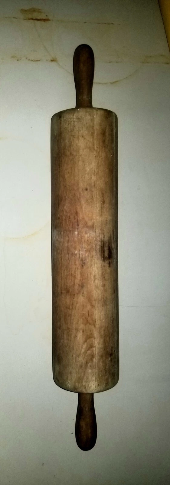 Vintage OVERSIZED Rolling Pin USA Maple Wood Nice BAKER 23"