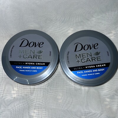 Dove Men+Care Ultra Hydrating Cream Face Hands and Body Moisturizer 2.5oz Sealed