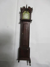 Wooden Grandfather Clock Vintage Dollhouse CONCORD Miniatures #3688 Read Descrip