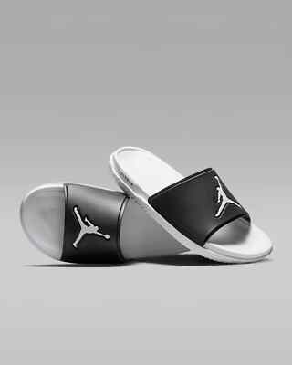 Nike Air Jordan Jumpman Slide Black White Size 8 Mens Sandals