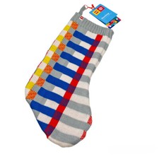 Lego Target Limited Edition Color Block Stripe Sweater Knit Christmas Stocking