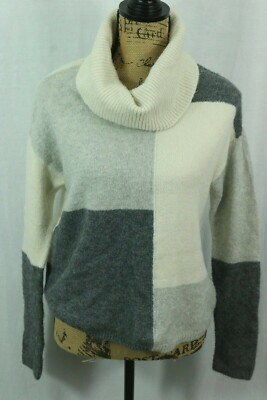 C&C California M Super Soft Turtle Neck Sweater Acrylic Wool Blend Crop Pullover