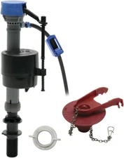 Complete Universal Toilet Repair Kit Flush Fill Valve Flapper Replacement Parts