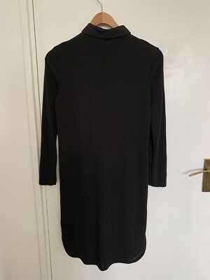 TOPSHOP BLACK WOVEN PANEL JERSEY SHIRT DRESS UK 8 | eBay TOPSHOP BLACK WOVEN PANEL JERSEY SHIRT DRESS UK 8 | eBay
