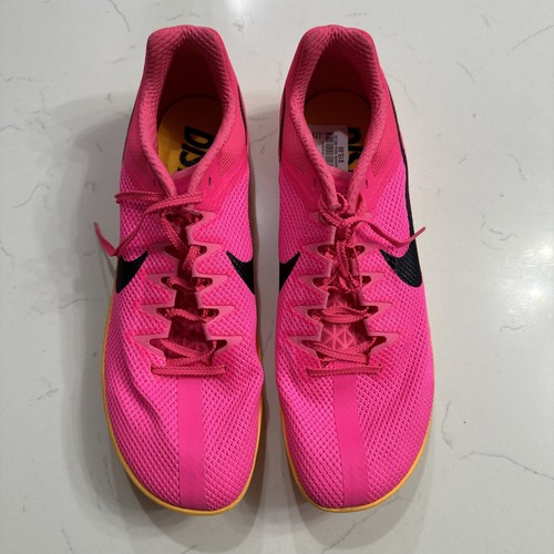 Nike Zoom Rival Distance Pink Long MID XC Size 13 - Picture 2 of 13