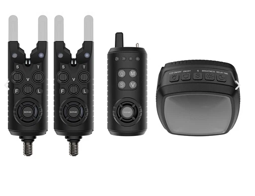 SONIK SPORTS Sonik Gizmo2 Alarm Set 2+1 inkl. Bivvy Light