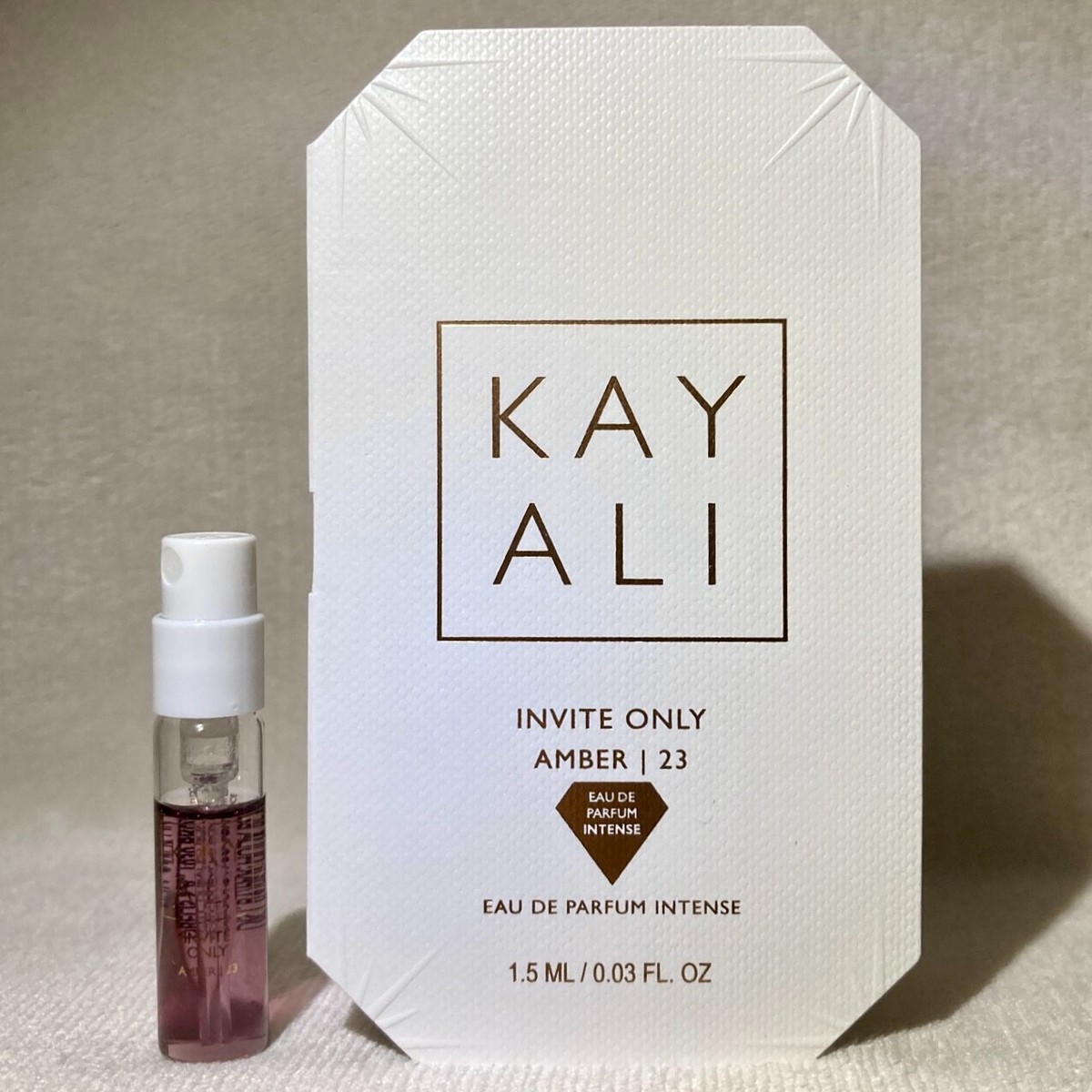 Kayali Invite Only Amber 23 Eau de Parfum Intense Sample Spray