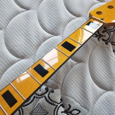 Gloss Maple bass guitar neck 4 String 20 fret 34" Maple Fretboard Inlay Replace