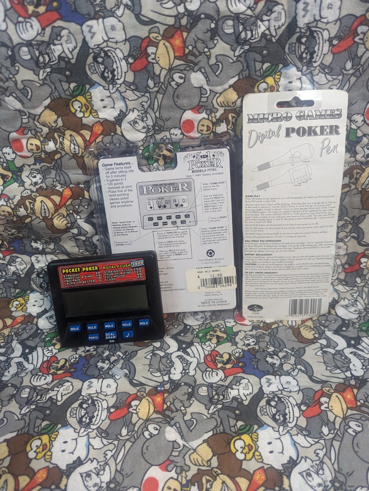Electronic Poker Game Lot 5 In 1, Pocket Poker, And Pen eBay