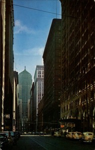 LaSalle Street Chicago Illinois Board of Trade vintage ...