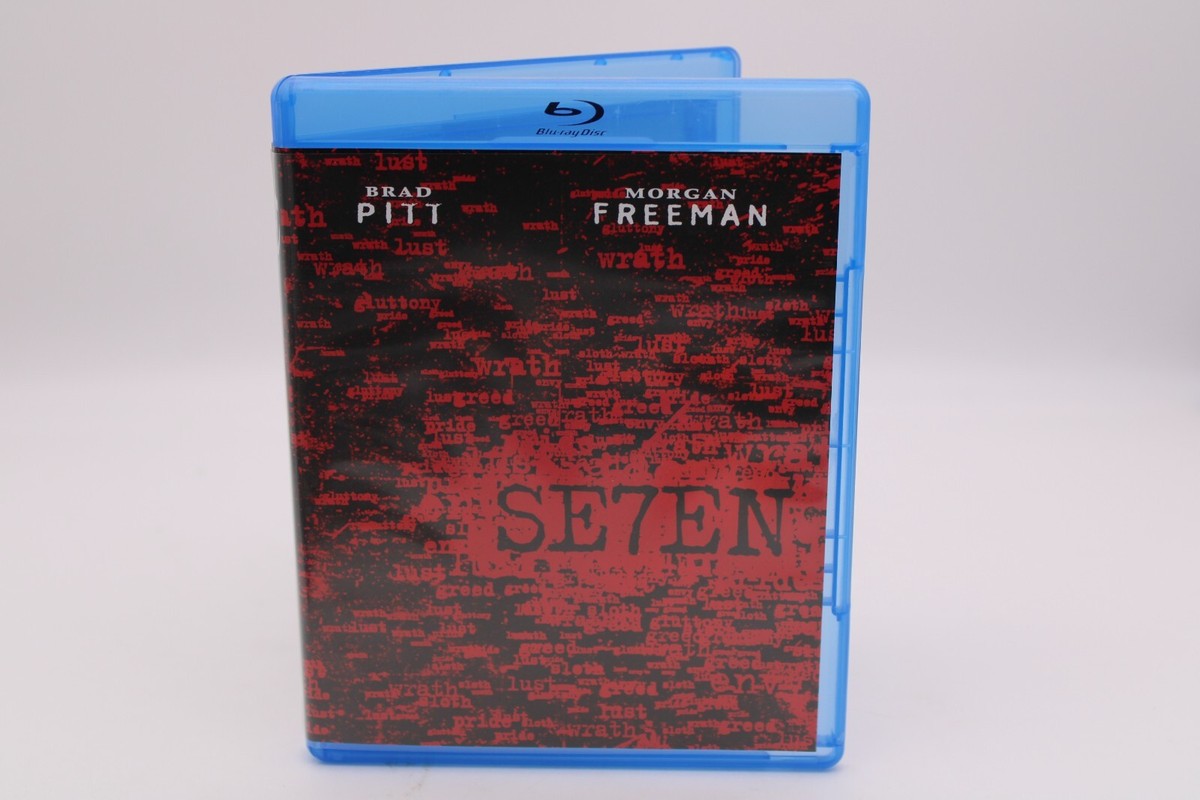 Seven 1995 Blu ray Se7en OOP Slipcover Brad Pitt Morgan Freeman | eBay