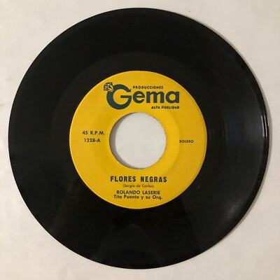ROLANDO LASERIE -FLORES NEGRAS /PARA LA QUIMBAMBA- MEXICAN 7¨SINGLE,PAPER SLEEVE