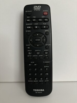 TOSHIBA SE-R0044 DVD PLAYER REMOTE CONTROL for SD2050 SD2150 SD2150U