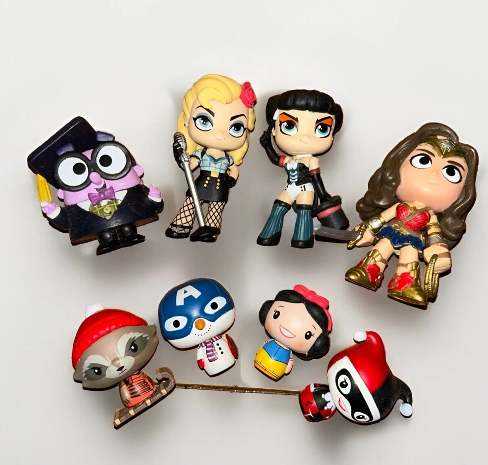 Lot De 8 Figurines Mini Funko Pop Comics Avengers Disney - Photo 1/1